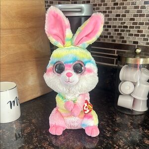 Ty Multicolor Lollipop Bunny Beanie Baby Plush Toy